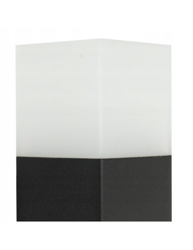 Lampa stojąca CUBE CB-830 BL, eleganckie oświetlenie ogrodowe, IP44, E27, 20W, czarna, nowoczesny design.