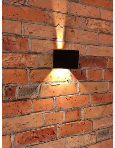 Lampa ogrodowa LED LEO z regulacją, biały, 6W, nowoczesny kinkiet IP54 do oświetlenia przestrzeni zewnętrznych