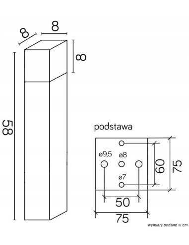Nowoczesna lampa zewnętrzna CUBE Su-ma w srebrnym, minimalistycznym designie – idealne oświetlenie do ogrodu i alejek.