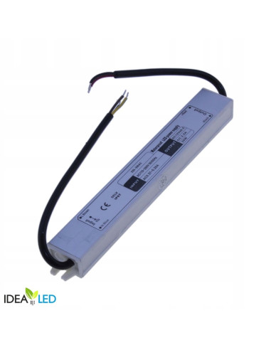 Wodoodporny zasilacz IP67 30W 12V DC 2,5A IdeaLed - Solidne źródło zasilania dla taśm LED i urządzeń elektronicznych