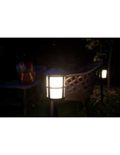 Elegancka lampa stojąca CORDOBA II – czarna, aluminiowa, idealna do ogrodu i na taras, wysokość 71 cm, IP23, E27