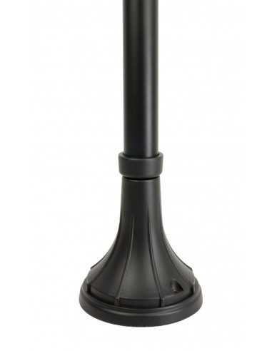 Elegancka lampa stojąca CORDOBA II – czarna, aluminiowa, idealna do ogrodu i na taras, wysokość 71 cm, IP23, E27