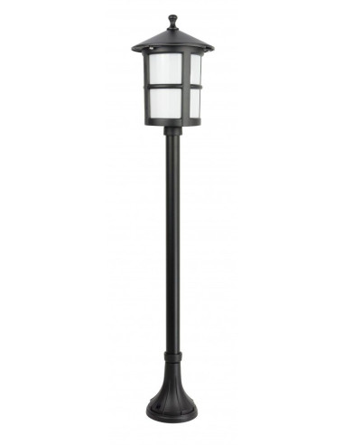 Elegancka lampa ogrodowa CORDOBA II, klasyczny design, aluminiowa, czarna, IP23, E27, 60W, idealna do ogrodu i parku.