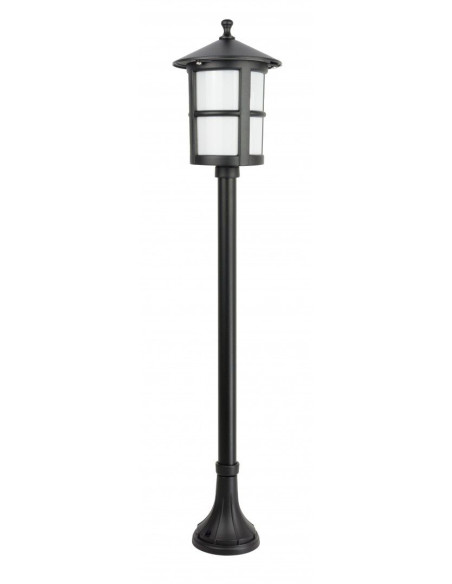 Elegancka lampa ogrodowa CORDOBA II, klasyczny design, aluminiowa, czarna, IP23, E27, 60W, idealna do ogrodu i parku.