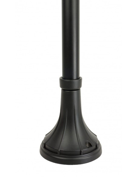 Elegancka lampa ogrodowa CORDOBA II, klasyczny design, aluminiowa, czarna, IP23, E27, 60W, idealna do ogrodu i parku.