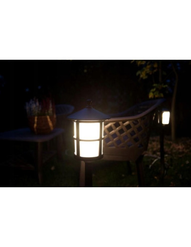 Elegancka lampa ogrodowa CORDOBA II, klasyczny design, aluminiowa, czarna, IP23, E27, 60W, idealna do ogrodu i parku.