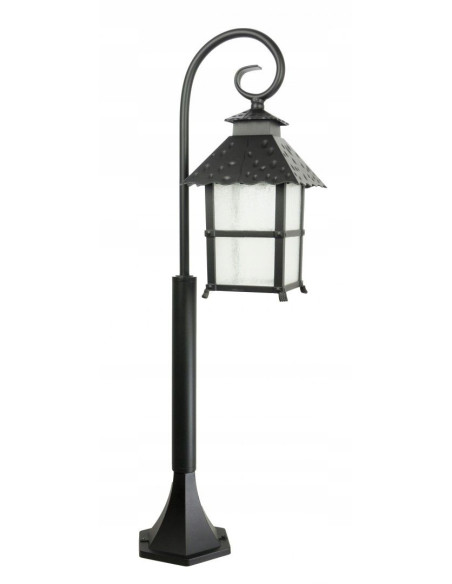 Lampa zewnętrzna CADIZ 86 cm, czarna, elegancka oprawa oświetleniowa do ogrodu i alejek, E27, stylowy design.