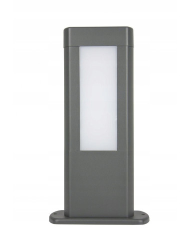 Prostokątna lampa ogrodowa LED EVO szara, 560 LM, odporna na warunki atmosferyczne, idealna do tarasu i ogrodu.