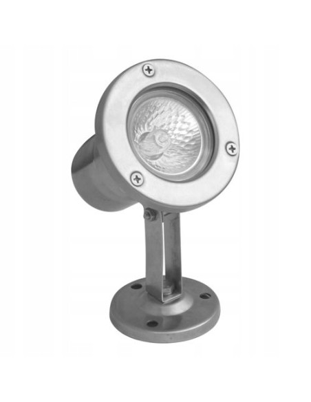 Reflektor podwodny Emy 7062, srebrny IP68, stal nierdzewna, 50W, eleganckie oświetlenie do ogrodów i oczek wodnych