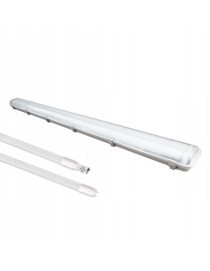 Oprawa LED Eko-Light 120 cm z Żarówkami T8, IP65 – Oświetlenie Warsztatowe i Garażowe, Białe Neutralne Światło 2