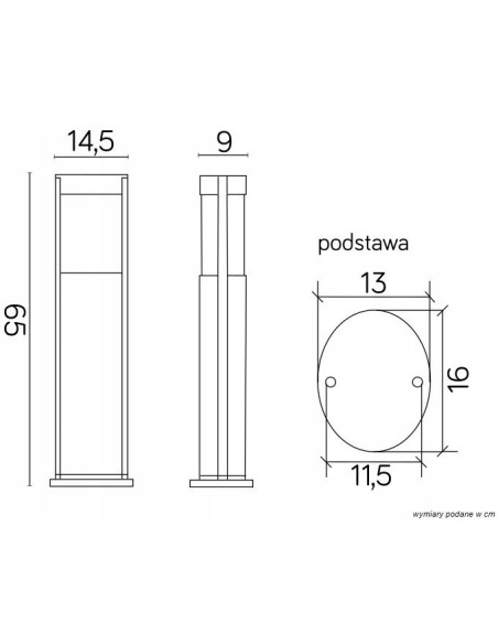 Lampa stojąca ELIS E27 w srebrnej obudowie - nowoczesne oświetlenie do ogrodu i przestrzeni publicznych, IP54