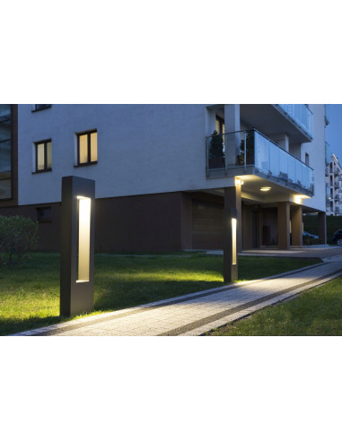 Lampa zewnętrzna Rektan LED 50W, minimalistyczna, aluminiowa, IP65 – idealna do oświetlenia osiedli i przestrzeni publicznych.