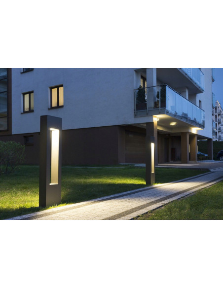 Lampa zewnętrzna Rektan LED 50W, minimalistyczna, aluminiowa, IP65 – idealna do oświetlenia osiedli i przestrzeni publicznych.