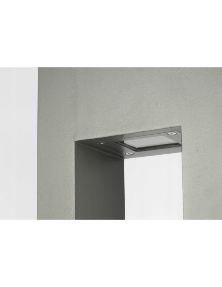 Lampa zewnętrzna Rektan LED 50W, minimalistyczna, aluminiowa, IP65 – idealna do oświetlenia osiedli i przestrzeni publicznych.