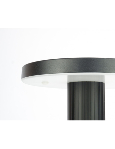 Lampa Ogrodowa Rondo II LED 12W RGB IP65 Czarna - Eleganckie Oświetlenie Zewnętrzne z Przełącznikiem