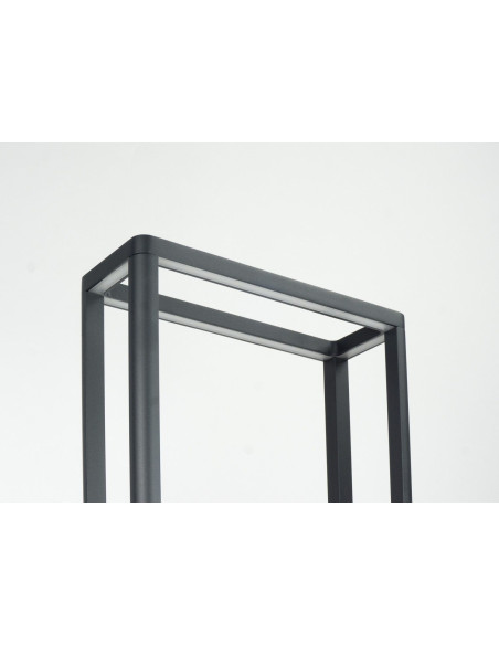 Elegancki słupek oświetleniowy LED ARMA AR-500 w prostokątnej aluminiowej ramie do ogrodu i przestrzeni zewnętrznych