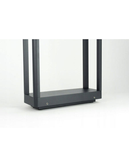 Elegancki słupek oświetleniowy LED ARMA AR-500 w prostokątnej aluminiowej ramie do ogrodu i przestrzeni zewnętrznych