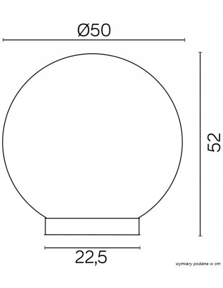 Lampa zewnętrzna ALEKULE 50 cm - elegancka, odporna na warunki atmosferyczne, idealna do ogrodów i na tarasy.