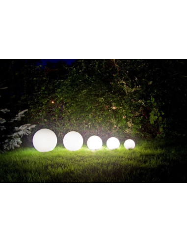 Lampa Ogrodowa ALEKULE E27 - Designerska Kula Oświetleniowa 30 cm, Odporna na Warunki Atmosferyczne do Ogrodu