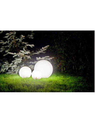 Lampa Ogrodowa ALEKULE E27 - Designerska Kula Oświetleniowa 30 cm, Odporna na Warunki Atmosferyczne do Ogrodu