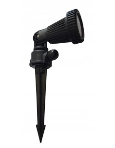 Reflektor ogrodowy PRIT GU10 z regulacją światła, czarny, IP55, idealny do ogrodów i tarasów 2