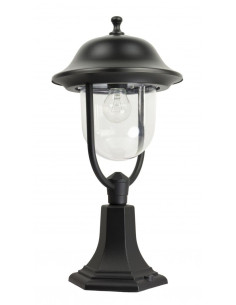 Lampa ogrodowa Su-ma Prince K 4011/1/O - czarna, elegancka oprawa do ogrodu, balkonu i tarasu, IP 43, E27 60W