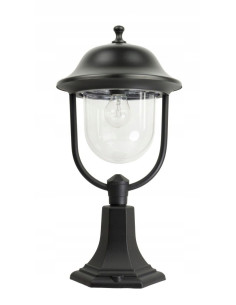 Lampa ogrodowa Su-ma Prince K 4011/1/O - czarna, elegancka oprawa do ogrodu, balkonu i tarasu, IP 43, E27 60W 2