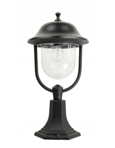 Lampa ogrodowa Su-ma Prince K 4011/1/O - czarna, elegancka oprawa do ogrodu, balkonu i tarasu, IP 43, E27 60W