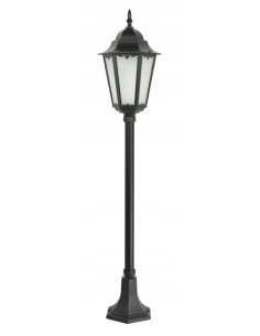 Lampa tarasowa Retro Classic II K 5002/2 H - elegancki słupek aluminiowy 115 cm, czarna, E27, IP43