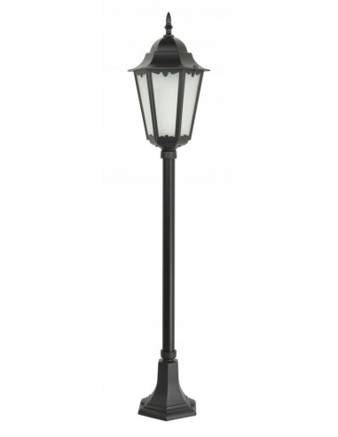 Lampa tarasowa Retro Classic II K 5002/2 H - elegancki słupek aluminiowy 115 cm, czarna, E27, IP43
