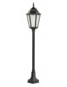 Lampa tarasowa Retro Classic II K 5002/2 H - elegancki słupek aluminiowy 115 cm, czarna, E27, IP43