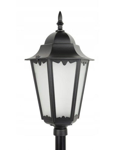 Lampa tarasowa Retro Classic II K 5002/2 H - elegancki słupek aluminiowy 115 cm, czarna, E27, IP43