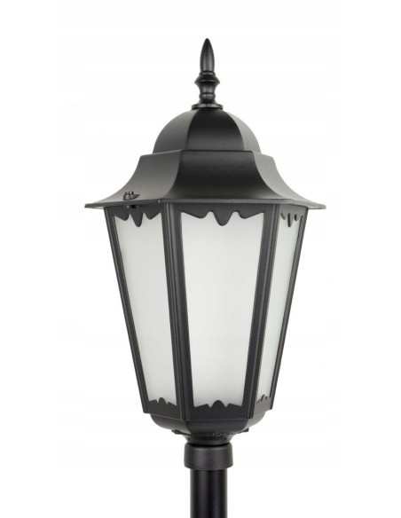 Lampa tarasowa Retro Classic II K 5002/2 H - elegancki słupek aluminiowy 115 cm, czarna, E27, IP43