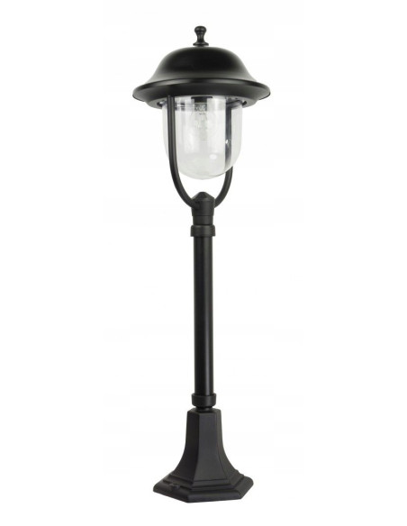 Lampa stojąca Prince K 5002/3/O E27, czarna, klasyczna, aluminiowa, 87 cm do ogrodu i tarasu