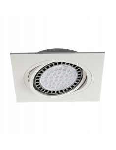 Kwadratowa Oprawa Sufitowa Zumaline Boxy DL 1, Biała, Regulowana, Energooszczędna z Designem Nowoczesnym