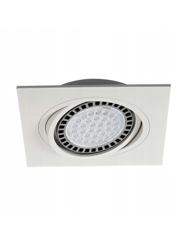 Kwadratowa Oprawa Sufitowa Zumaline Boxy DL 1, Biała, Regulowana, Energooszczędna z Designem Nowoczesnym