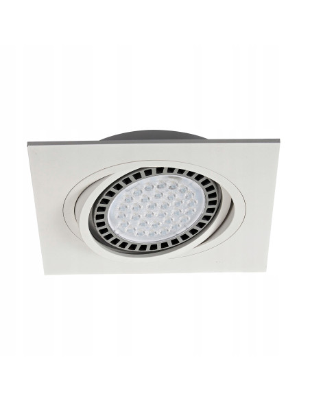 Kwadratowa Oprawa Sufitowa Zumaline Boxy DL 1, Biała, Regulowana, Energooszczędna z Designem Nowoczesnym