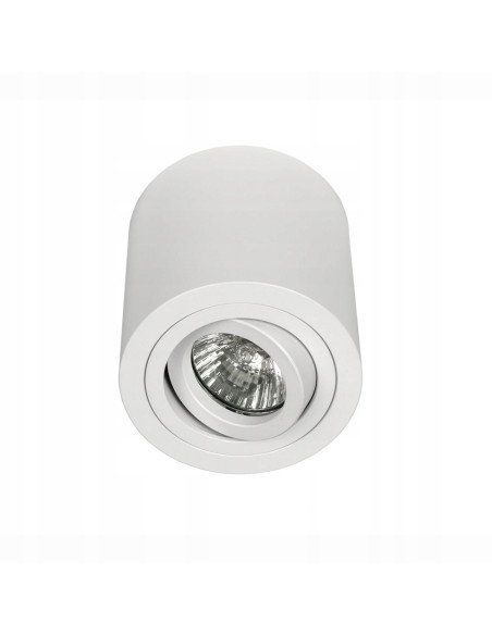 Lampa sufitowa Rullo Bianco LED z ruchomym rdzeniem, minimalistyczna, biały aluminium, nowoczesne oświetlenie wnętrz