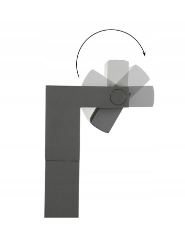 Lampa zewnętrzna Su-ma Rota RT-780 z regulacją – elegancka aluminiowa lampa LED do ogrodu i tarasu, IP54.