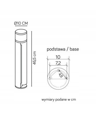 Lampa ogrodowa Su-ma Elborn EL3113 z gniazdami, aluminiowa, IP54, nowoczesny design do przestrzeni zewnętrznych
