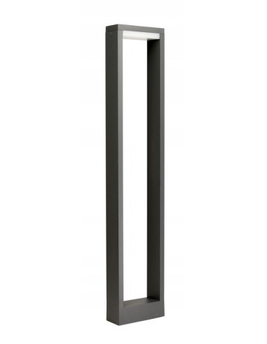 Lampa zewnętrzna LED FORM YB19502, prostokątna, aluminiowa, 80 cm, z regulacją barwy światła, kolor ciemny popiel.