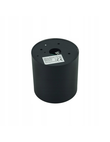 Elegancka oprawa sufitowa GU10 w czarnym i złotym kolorze – Tuba NERO od Auhilon Deco Lighting, 8,4 cm