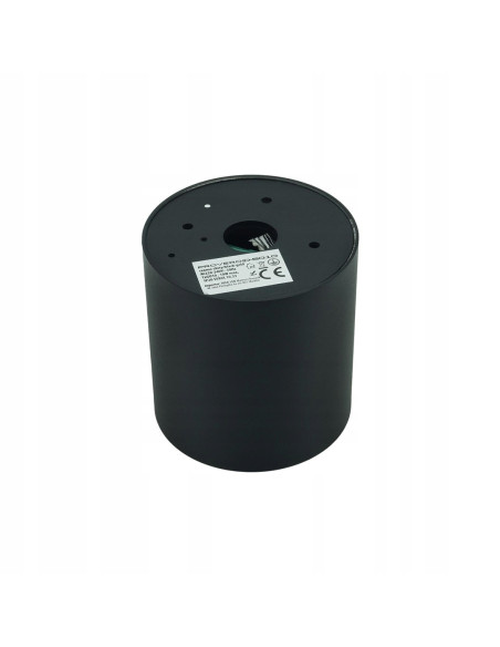 Elegancka oprawa sufitowa GU10 w czarnym i złotym kolorze – Tuba NERO od Auhilon Deco Lighting, 8,4 cm