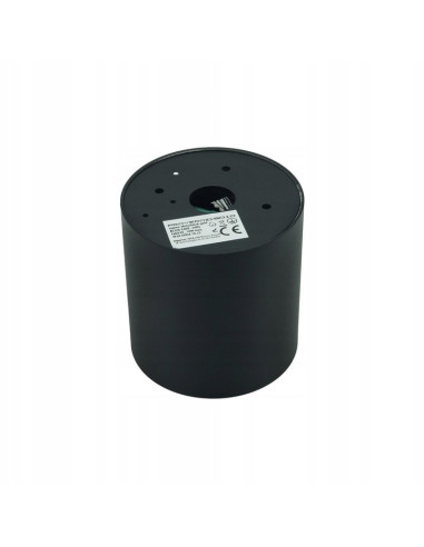 Elegancka oprawa sufitowa GU10 w czarnym i złotym kolorze – Tuba NERO od Auhilon Deco Lighting, 8,4 cm