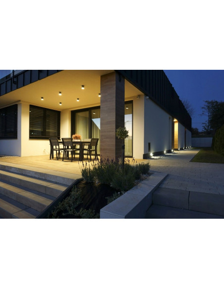 Nowoczesna Lampa Wpuszczana LED MUR GLASS - Biała, Energooszczędna, IP65, 2,5W do Oświetlenia Elewacji i Ogrodzeń