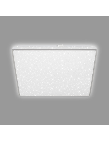 Lampa sufitowa LED BRILONER 37 cm, matowy chrom, 24 W, 2800 lm - eleganckie oświetlenie do nowoczesnych wnętrz