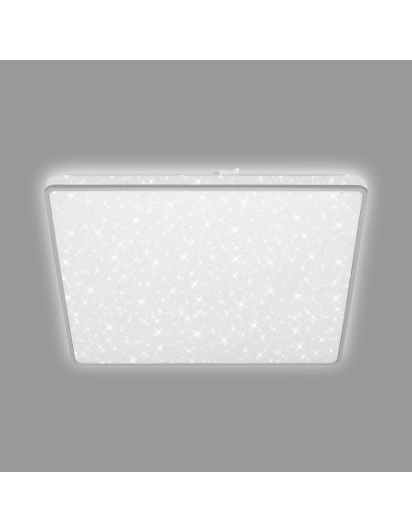 Lampa sufitowa LED BRILONER 37 cm, matowy chrom, 24 W, 2800 lm - eleganckie oświetlenie do nowoczesnych wnętrz