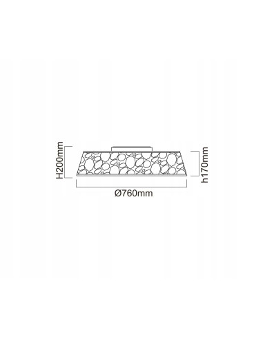 Nowoczesny plafon sufitowy LED FORINA 48W, elegancki biały design, idealny do sypialni i pokojów gościnnych
