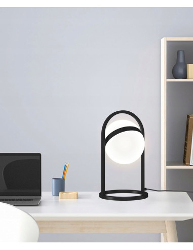 Lampa stołowa LED AVIGNON z kulą świetlną - nowoczesna, elegancka iluminacja do każdego wnętrza