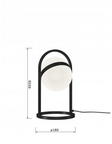 Lampa stołowa LED AVIGNON z kulą świetlną - nowoczesna, elegancka iluminacja do każdego wnętrza